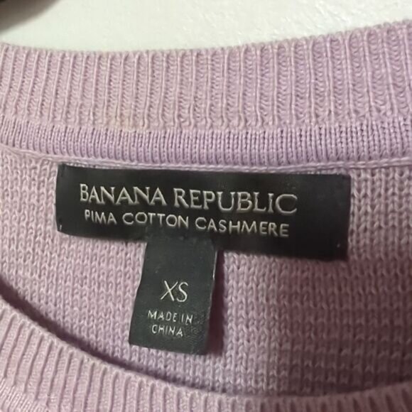 Banana Republic Purple Pima Cashmere Sweater - Picture 3 of 5